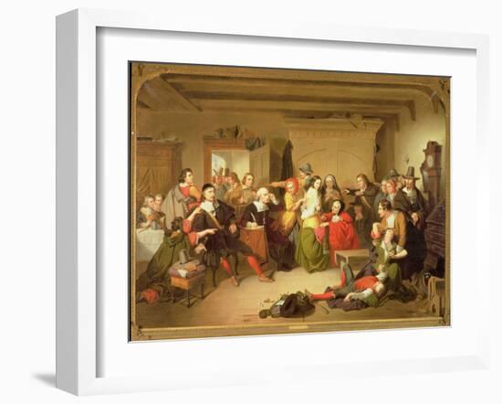 Examination of a Witch, 1853-Tompkins Harrison Matteson-Framed Giclee Print