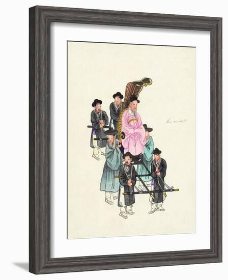 Example of a Roofless Palanquin, Published C.1890-null-Framed Giclee Print