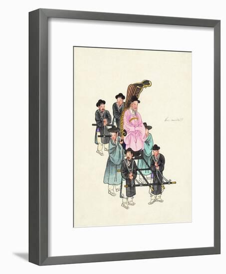 Example of a Roofless Palanquin, Published C.1890-null-Framed Giclee Print