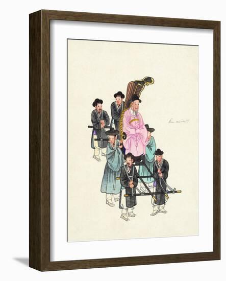 Example of a Roofless Palanquin, Published C.1890-null-Framed Giclee Print