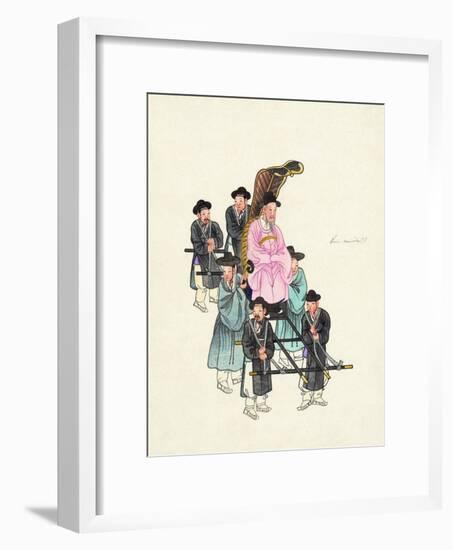 Example of a Roofless Palanquin, Published C.1890-null-Framed Giclee Print