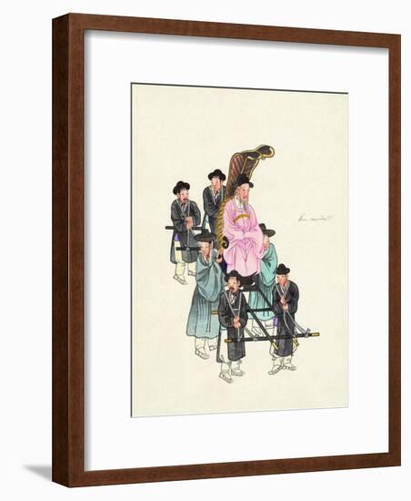 Example of a Roofless Palanquin, Published C.1890-null-Framed Giclee Print