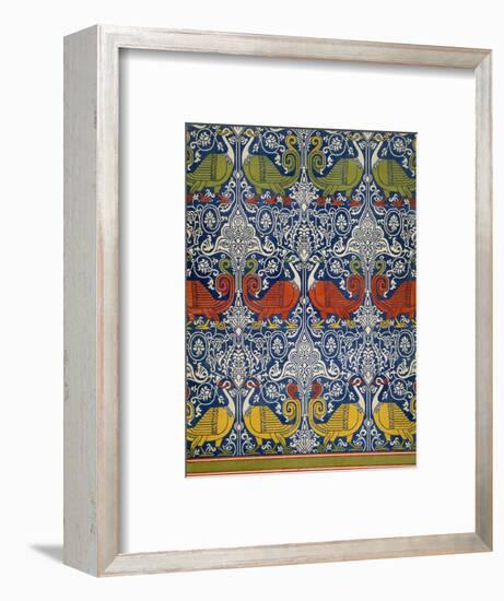 Example of Printed Egyptian Fabric, 19th Century (Chromolitho)-Emile Prisse d'Avennes-Framed Premium Giclee Print