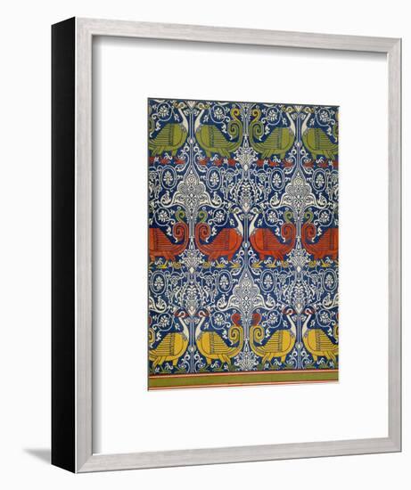 Example of Printed Egyptian Fabric, 19th Century (Chromolitho)-Emile Prisse d'Avennes-Framed Premium Giclee Print