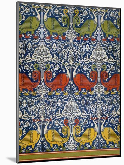 Example of Printed Egyptian Fabric, 19th Century (Chromolitho)-Emile Prisse d'Avennes-Mounted Premium Giclee Print