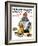 "Exasperated Nanny" Saturday Evening Post Cover, October 24,1936-Norman Rockwell-Framed Giclee Print