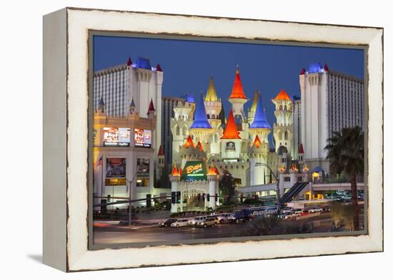 Excalibur Hotel, Strip, South Las Vegas Boulevard, Las Vegas, Nevada, Usa-Rainer Mirau-Framed Premier Image Canvas