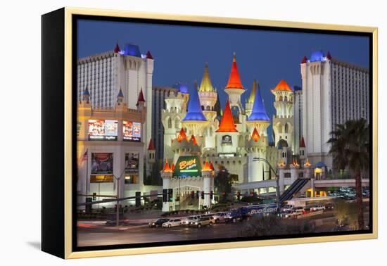 Excalibur Hotel, Strip, South Las Vegas Boulevard, Las Vegas, Nevada, Usa-Rainer Mirau-Framed Premier Image Canvas