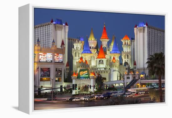 Excalibur Hotel, Strip, South Las Vegas Boulevard, Las Vegas, Nevada, Usa-Rainer Mirau-Framed Premier Image Canvas