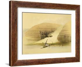 Excavated Temple of Abu Simbel, from "Egypt and Nubia," Vol.1-David Roberts-Framed Giclee Print