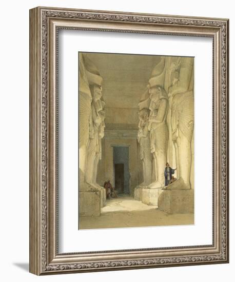 Excavated Temple of Gysha, Nubia, from Egypt and Nubia, Vol.1-David Roberts-Framed Giclee Print