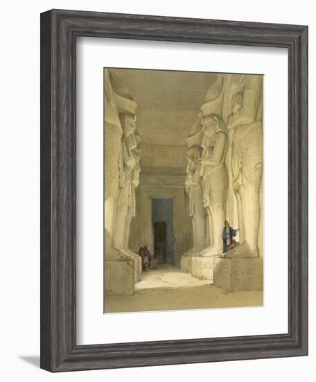 Excavated Temple of Gysha, Nubia, from Egypt and Nubia, Vol.1-David Roberts-Framed Giclee Print