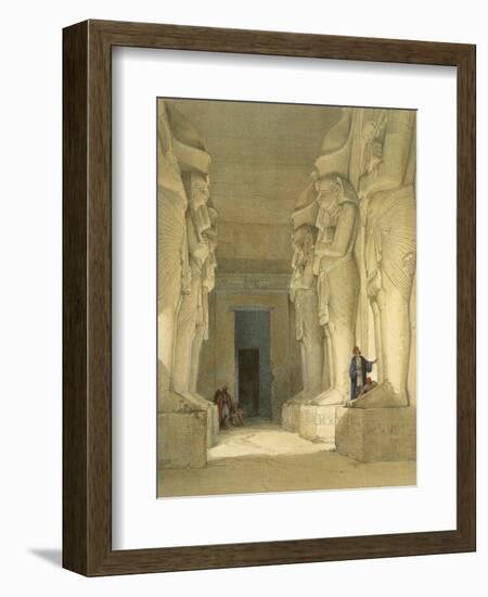 Excavated Temple of Gysha, Nubia, from Egypt and Nubia, Vol.1-David Roberts-Framed Giclee Print