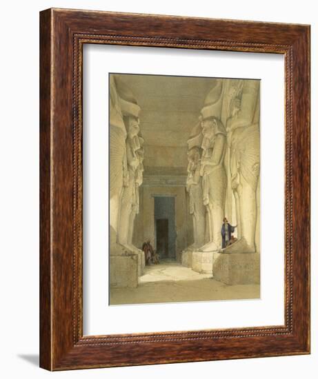 Excavated Temple of Gysha, Nubia, from Egypt and Nubia, Vol.1-David Roberts-Framed Giclee Print