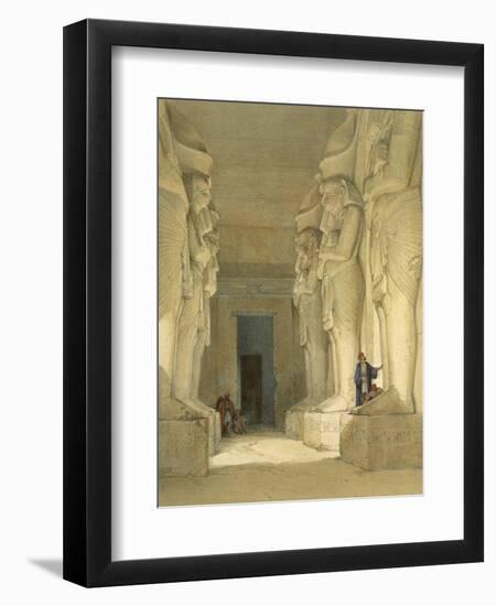 Excavated Temple of Gysha, Nubia, from Egypt and Nubia, Vol.1-David Roberts-Framed Giclee Print