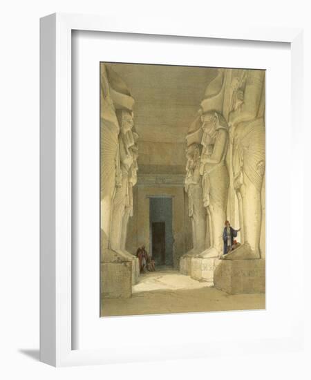 Excavated Temple of Gysha, Nubia, from Egypt and Nubia, Vol.1-David Roberts-Framed Giclee Print