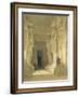 Excavated Temple of Gysha, Nubia, from Egypt and Nubia, Vol.1-David Roberts-Framed Giclee Print