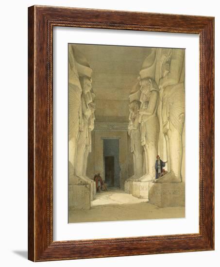 Excavated Temple of Gysha, Nubia, from Egypt and Nubia, Vol.1-David Roberts-Framed Giclee Print