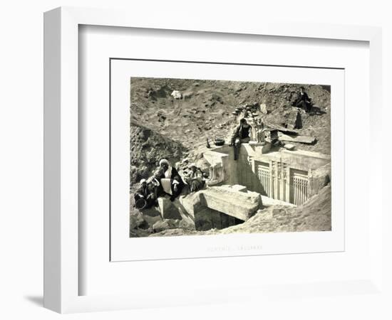 Excavations at Saqqarah Ruins-null-Framed Photographic Print