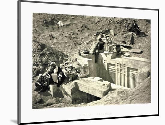 Excavations at Saqqarah Ruins-null-Mounted Photographic Print