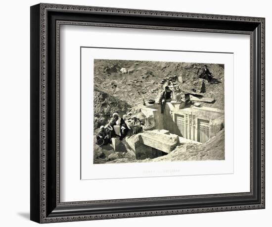 Excavations at Saqqarah Ruins-null-Framed Photographic Print