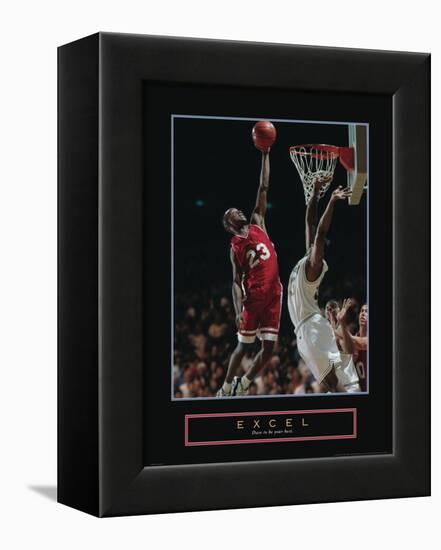 Excel - Basketball-Unknown Unknown-Framed Stretched Canvas