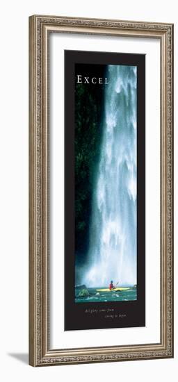 Excel - Waterfall-unknown unknown-Framed Photo