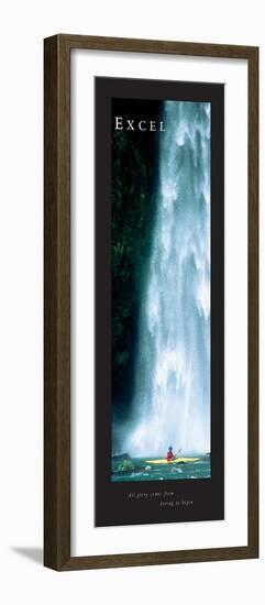 Excel - Waterfall-unknown unknown-Framed Photo