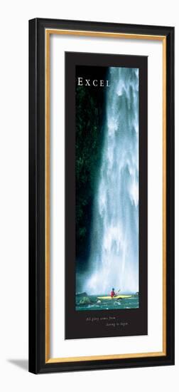 Excel - Waterfall-unknown unknown-Framed Photo