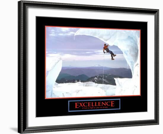 Excellence: Snow Climber-null-Framed Art Print