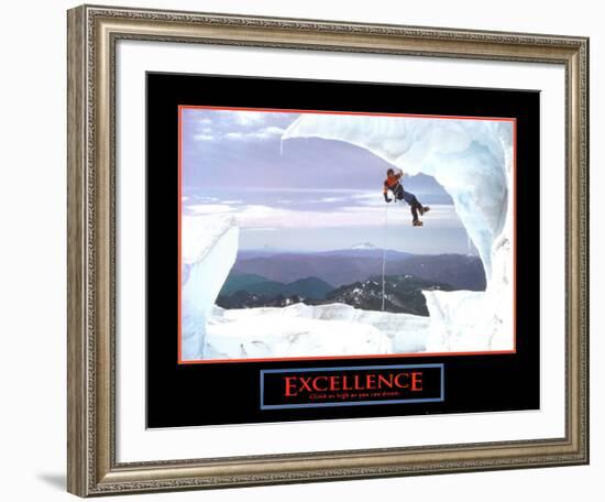 Excellence: Snow Climber-null-Framed Art Print