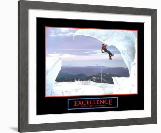 Excellence: Snow Climber-null-Framed Art Print