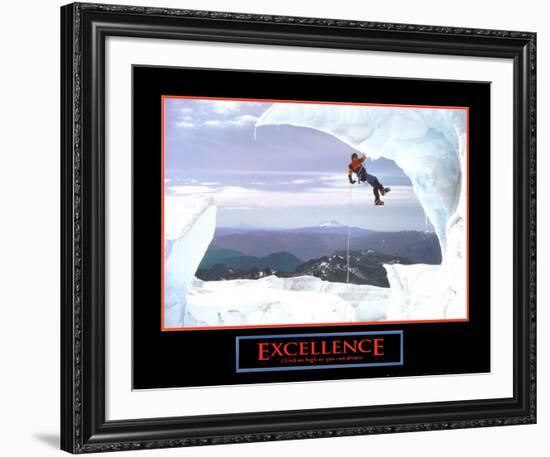 Excellence: Snow Climber-null-Framed Art Print