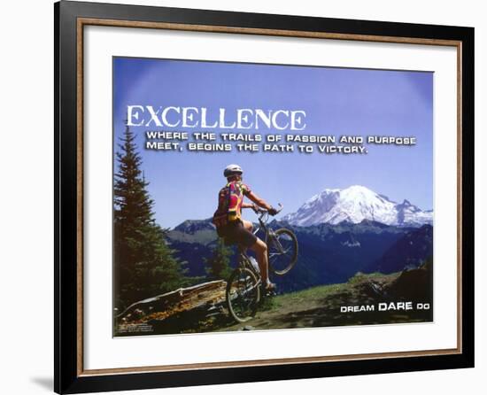 Excellence-null-Framed Art Print