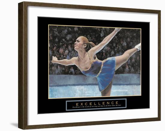 Excellence-null-Framed Art Print