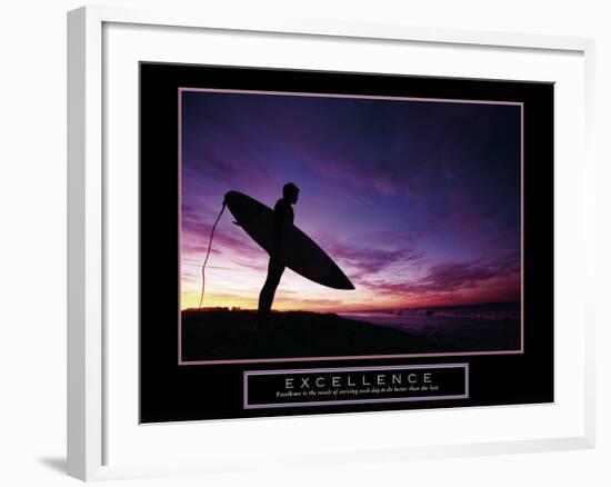 Excellence-null-Framed Art Print