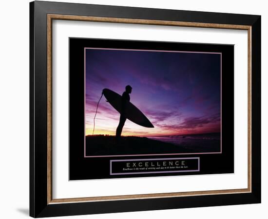 Excellence-null-Framed Art Print