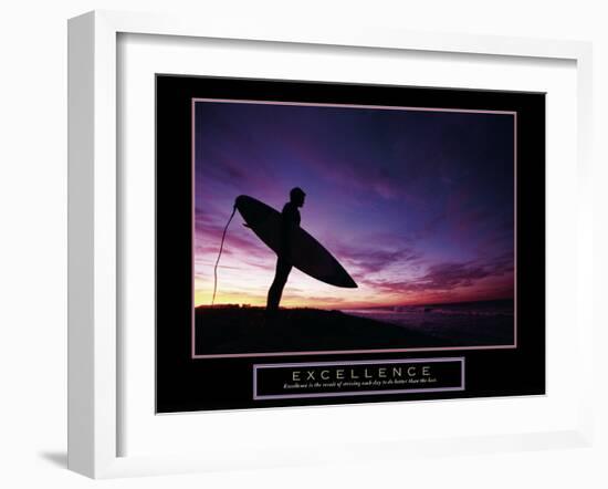 Excellence-null-Framed Art Print