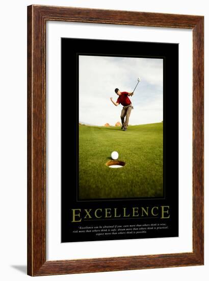 Excellence-null-Framed Art Print