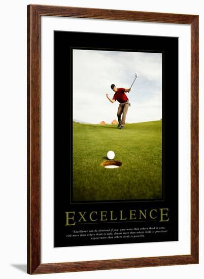 Excellence-null-Framed Art Print