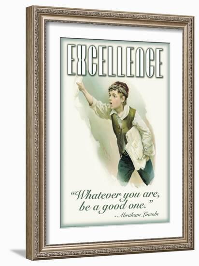 Excellence-null-Framed Art Print