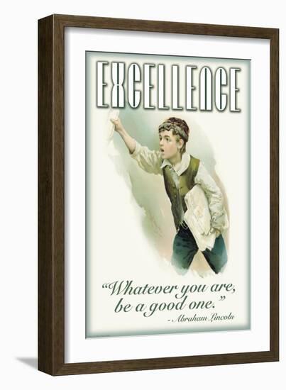 Excellence-null-Framed Art Print