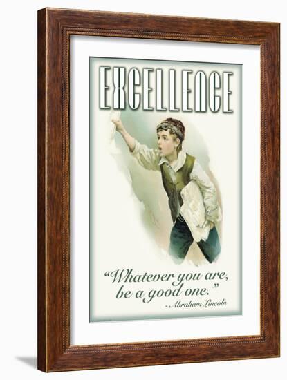 Excellence-null-Framed Art Print