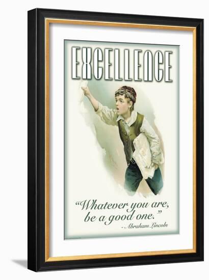 Excellence-null-Framed Art Print