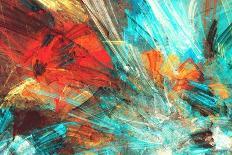 Bright Artistic Splashes. Abstract Painting Color Texture. Modern Futuristic Pattern. Multicolor Dy-Excellent backgrounds-Art Print