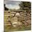 Excellent Detail of a Fieldstone Fence, a Good Example of Early American Masonry-Walker Evans-Mounted Photographic Print