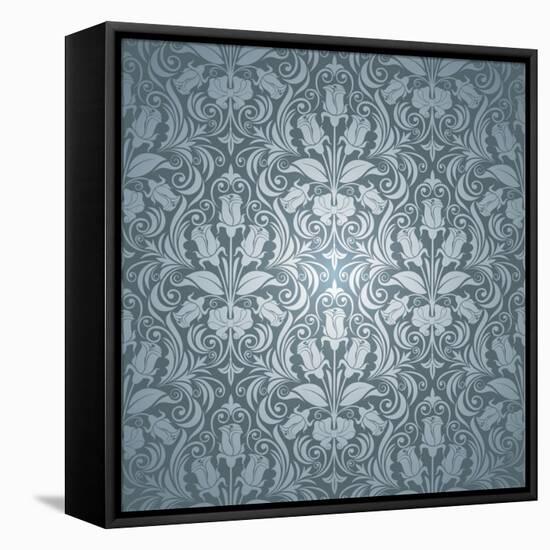 Excellent Floral Background with Roses-Pagina-Framed Stretched Canvas