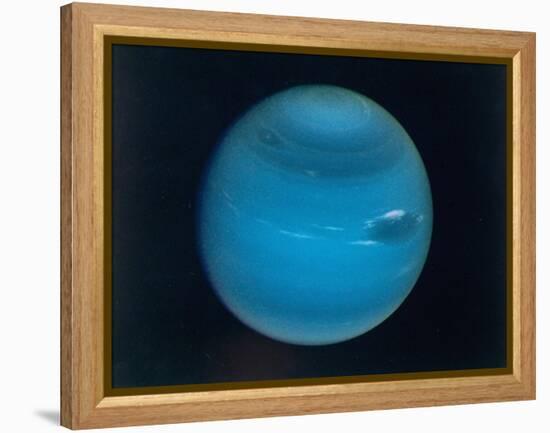 Excellent Narrow-Angle Camera Views of the Planet Neptune Taken from Voyager 2 Spacecraft-null-Framed Premier Image Canvas