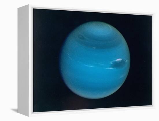 Excellent Narrow-Angle Camera Views of the Planet Neptune Taken from Voyager 2 Spacecraft-null-Framed Premier Image Canvas