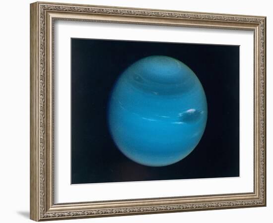 Excellent Narrow-Angle Camera Views of the Planet Neptune Taken from Voyager 2 Spacecraft-null-Framed Photographic Print